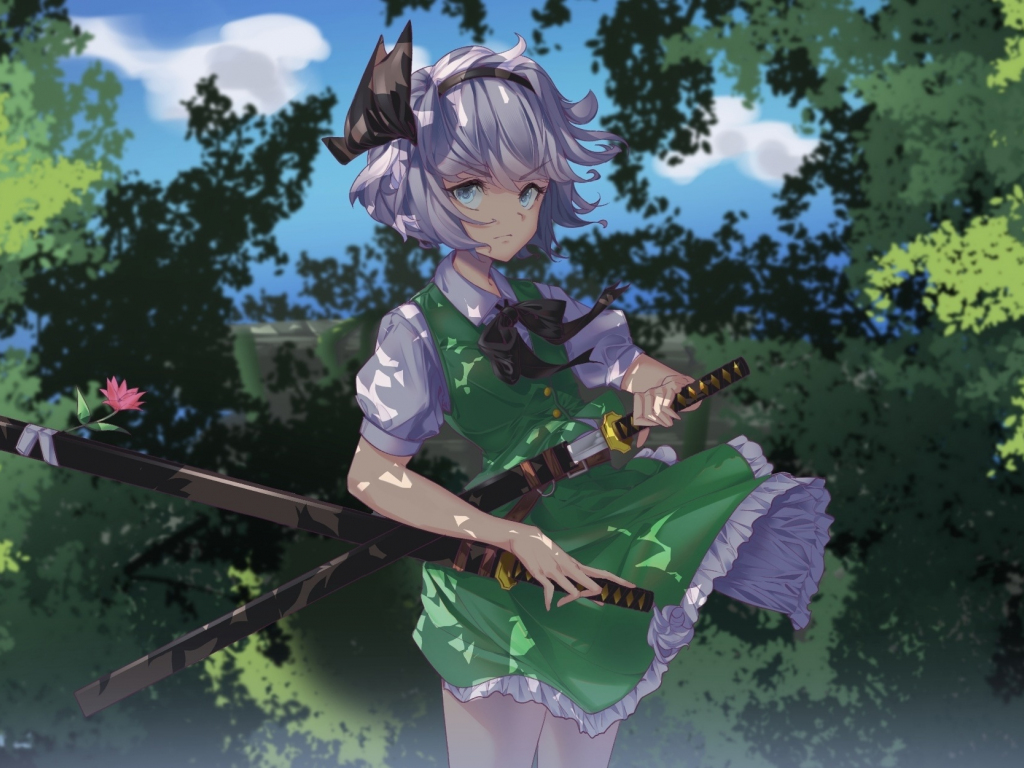 Youmu Konpaku 4K Art Wallpapers