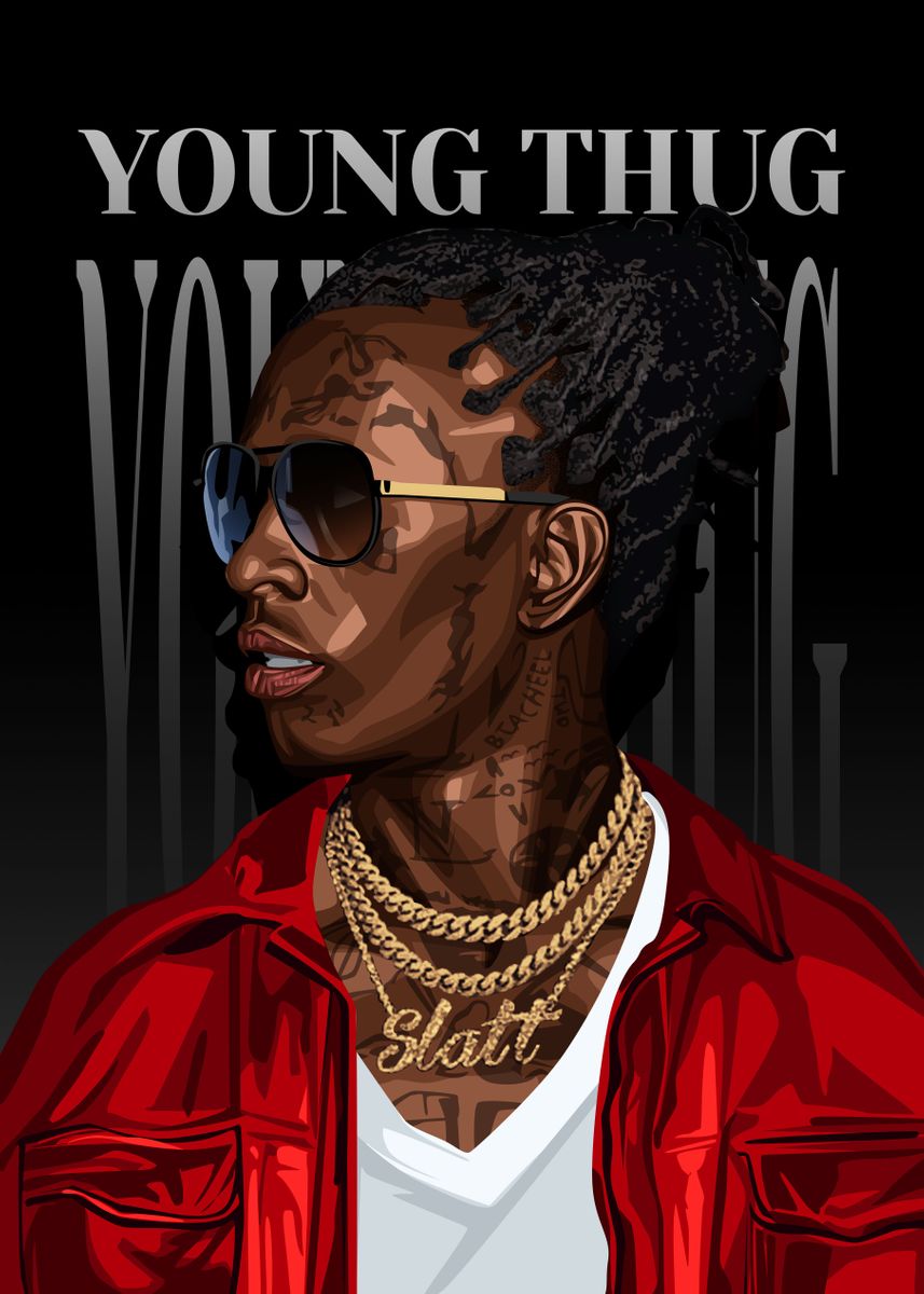 Young Thug Cartoon Wallpapers