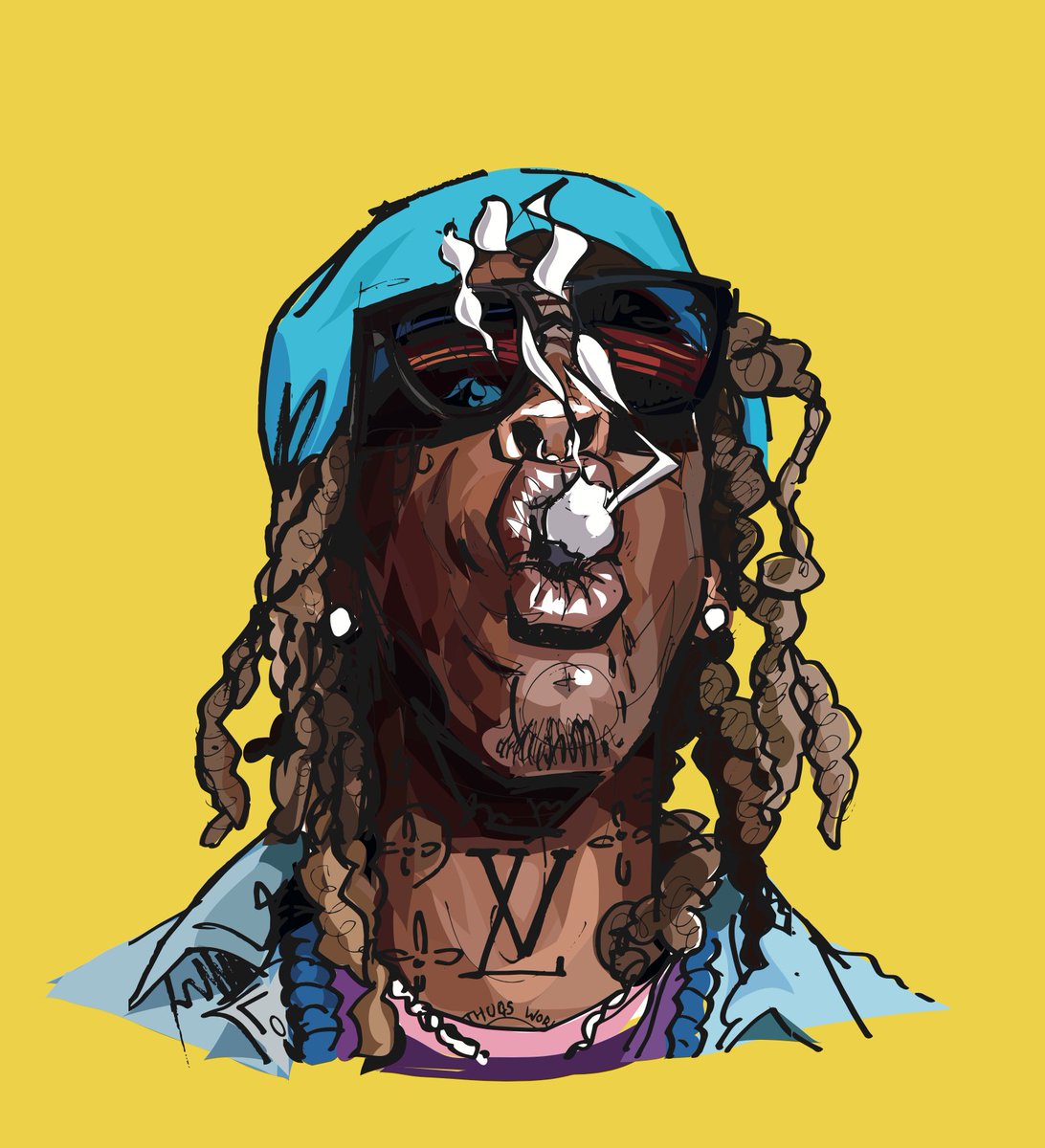 Young Thug Cartoon Wallpapers