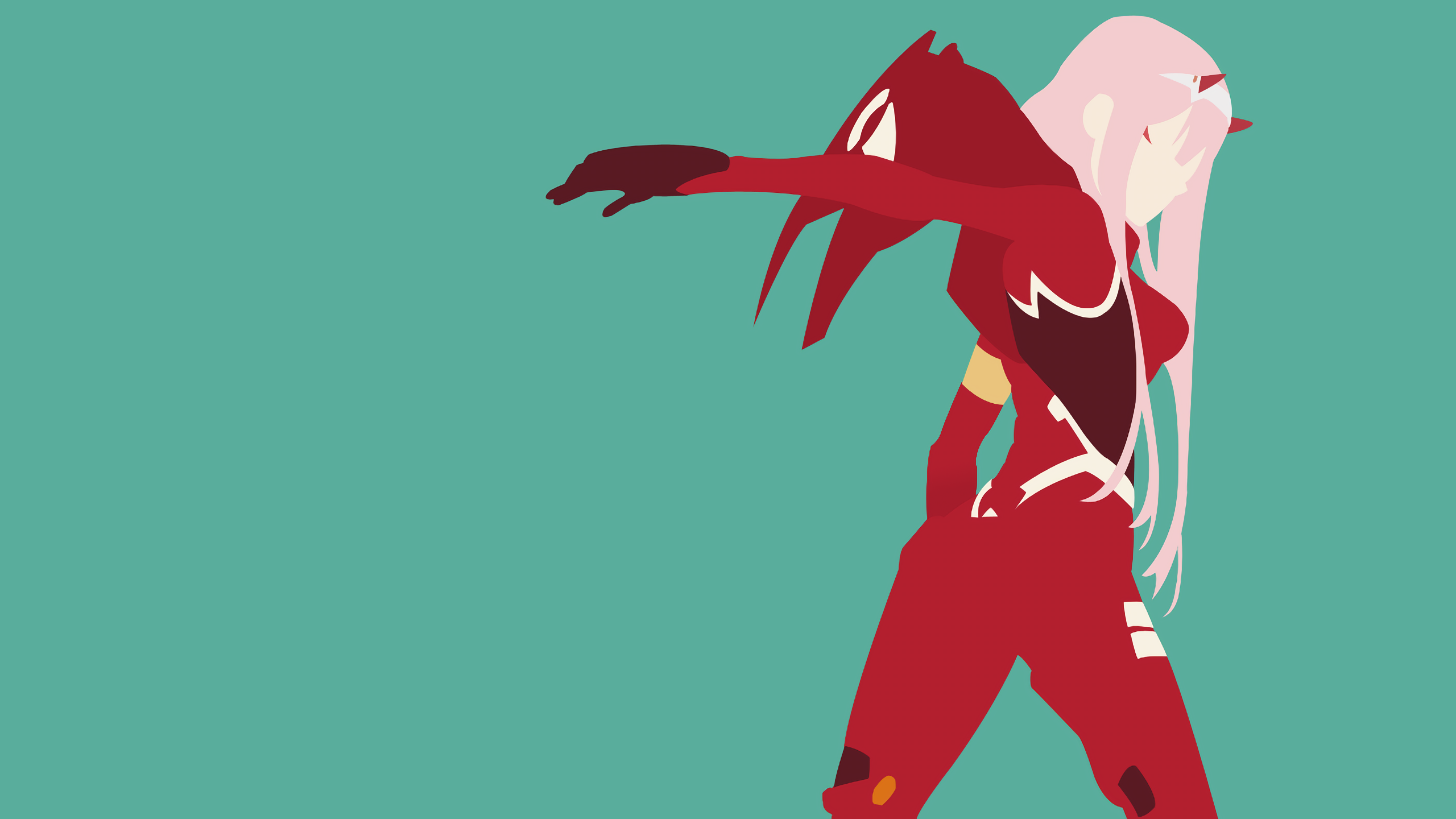 Zero Two Minimalist Wallpapers