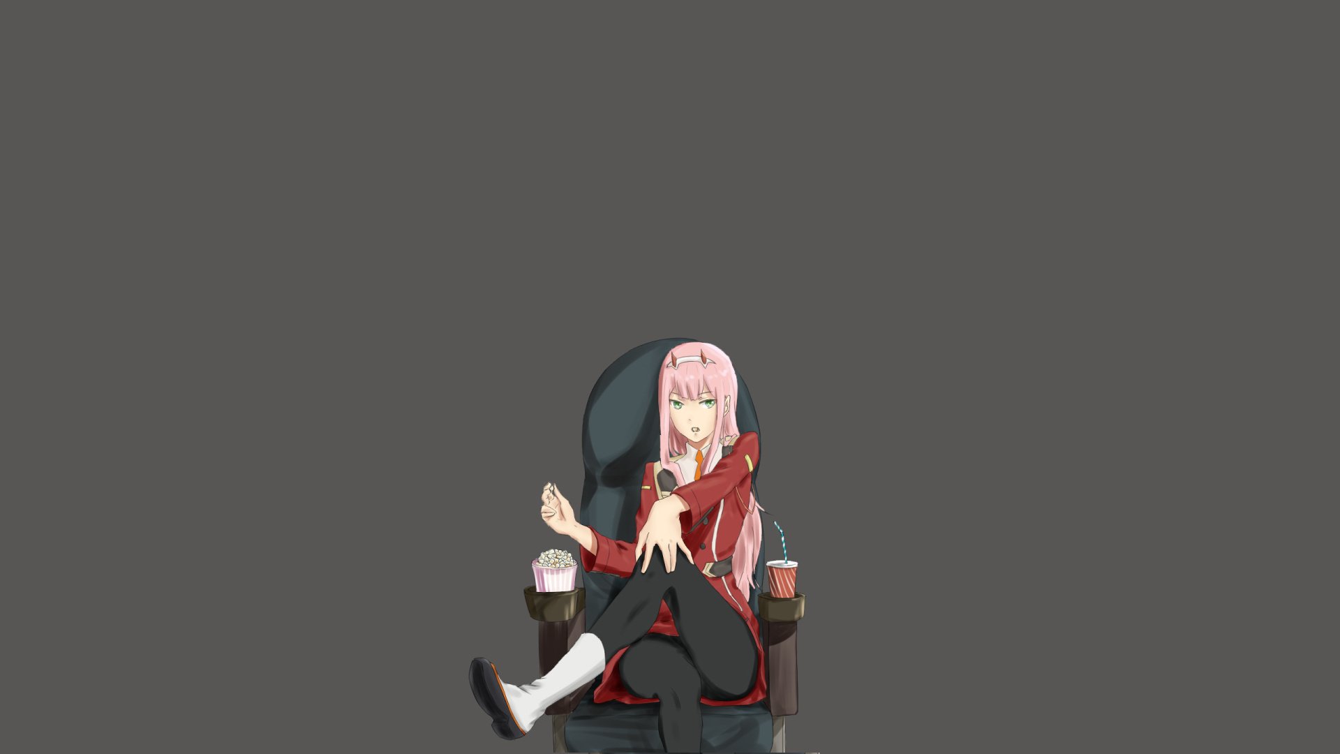 Zero Two Minimalist Wallpapers