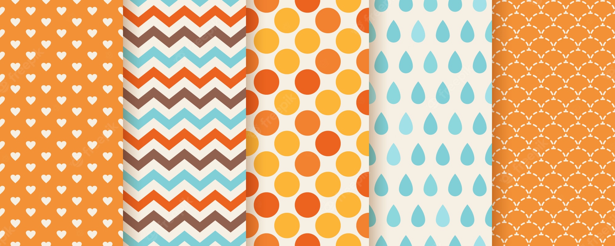 Zig Zag Hearts Pattern Wallpapers