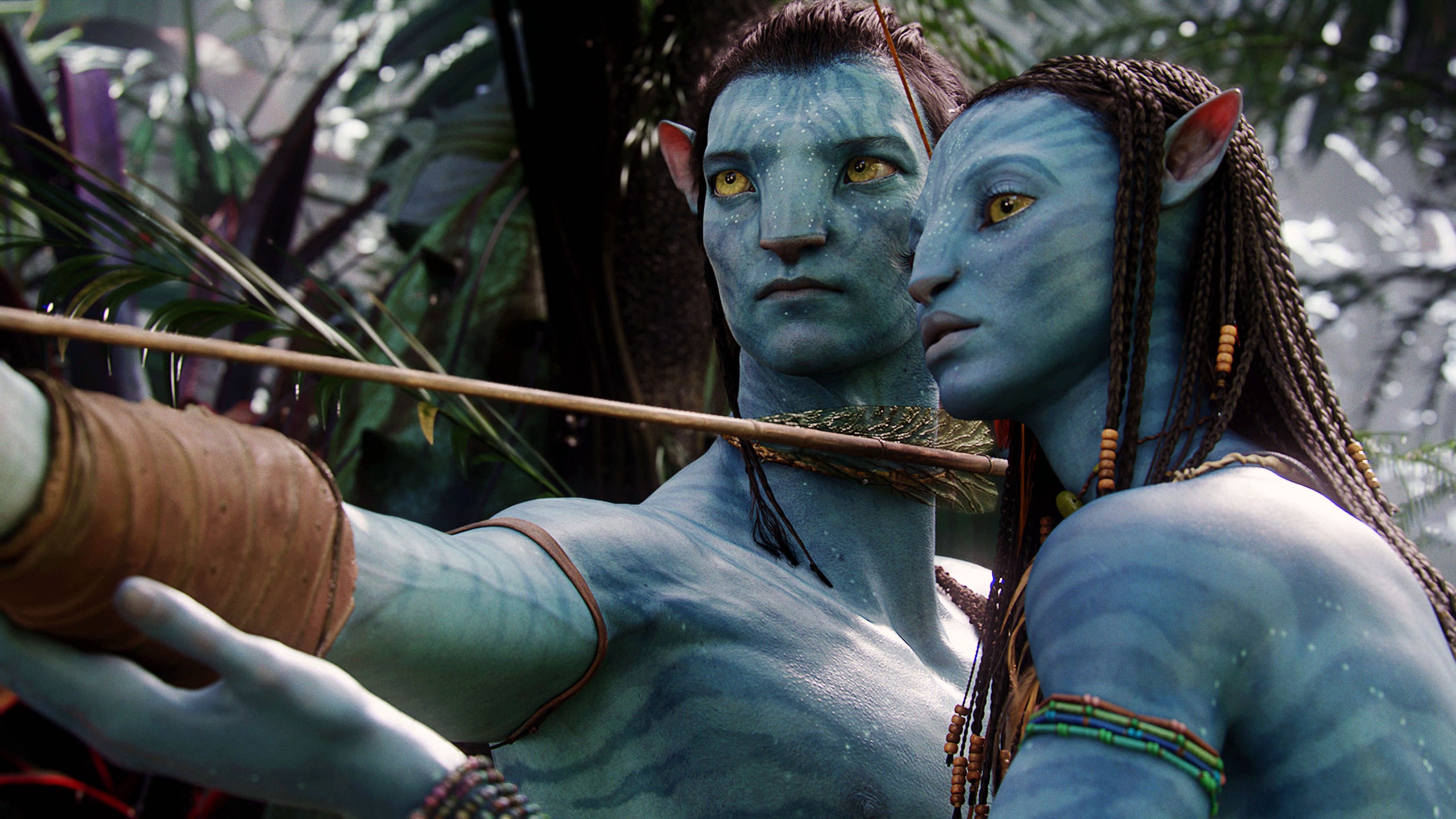 Zoe Saldana And Sam Worthington Avatar Movie Wallpapers