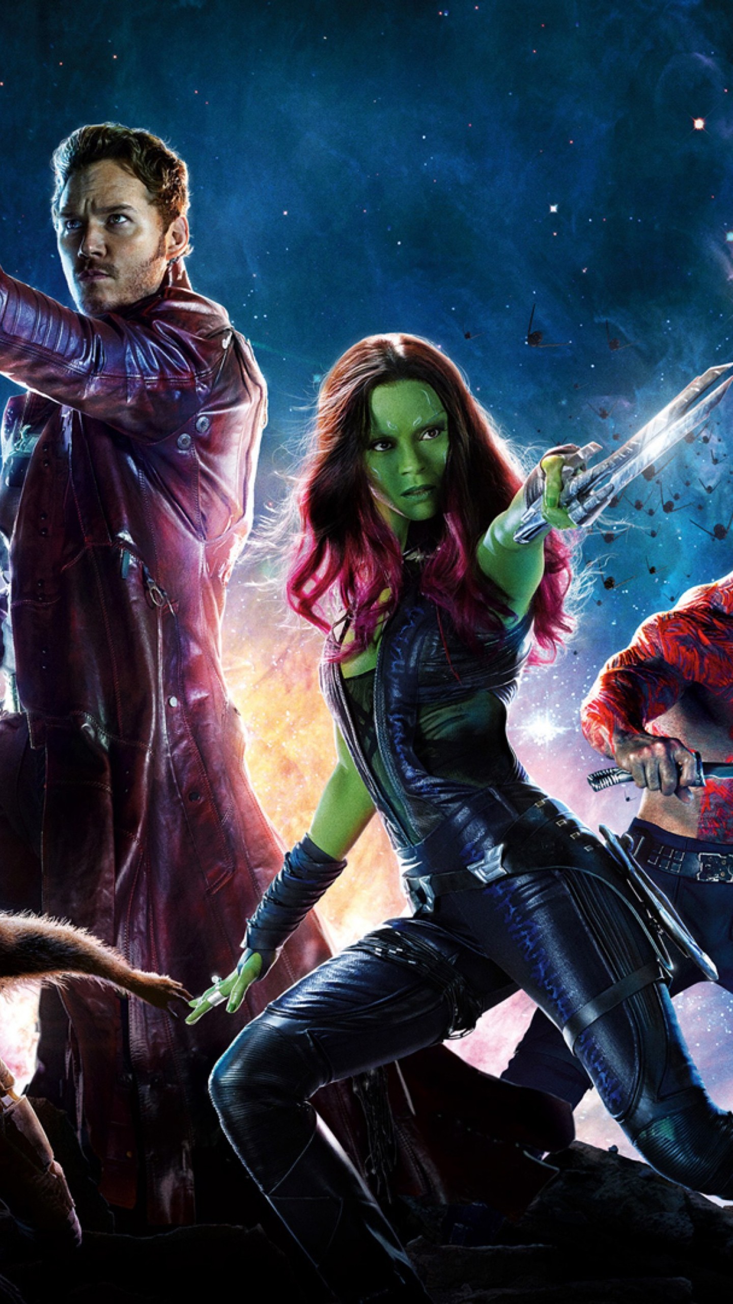 Zoe Saldana As Gamora In Guardians Of Galaxy Vol 2 Wallpapers