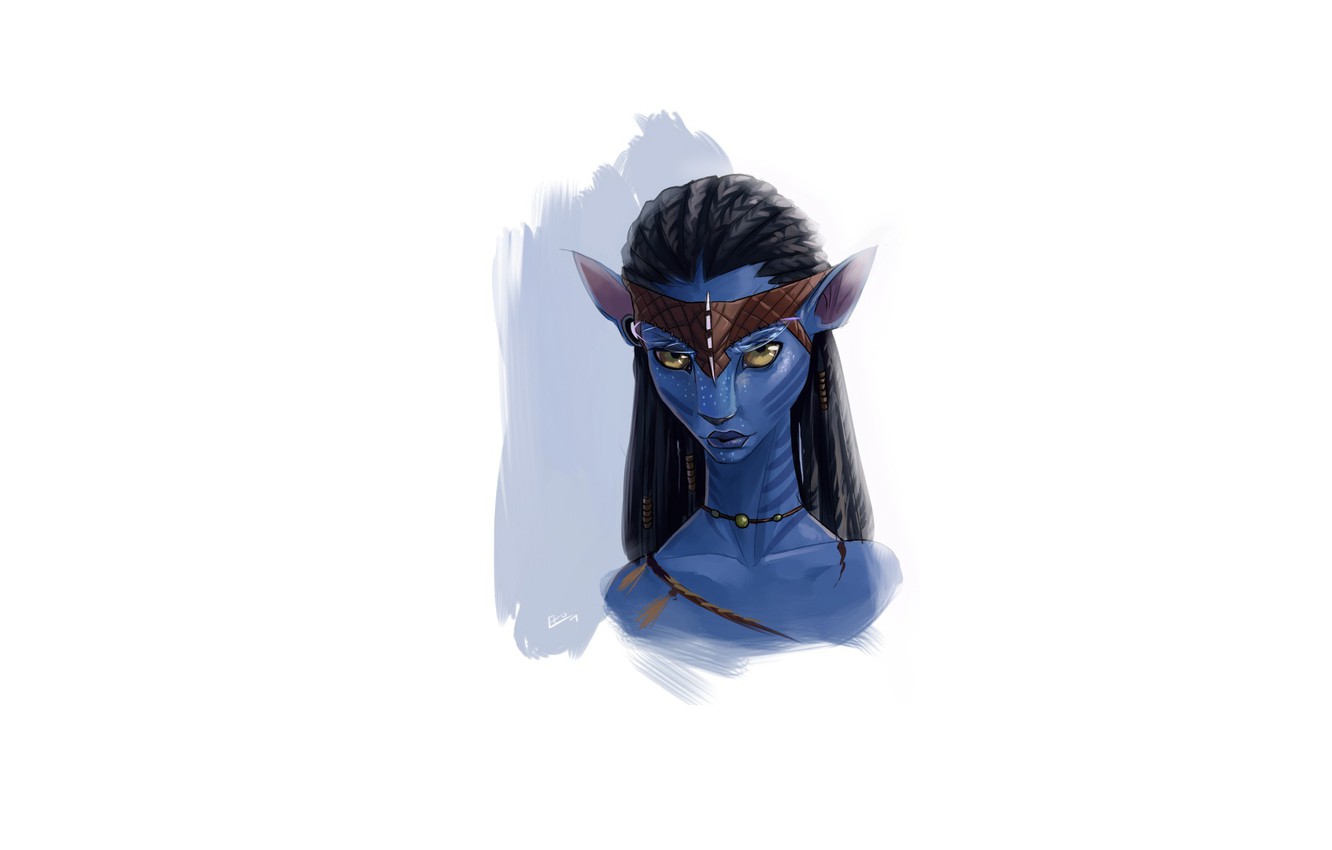 Zoe Saldana As Neytiri In Avatar Wallpapers