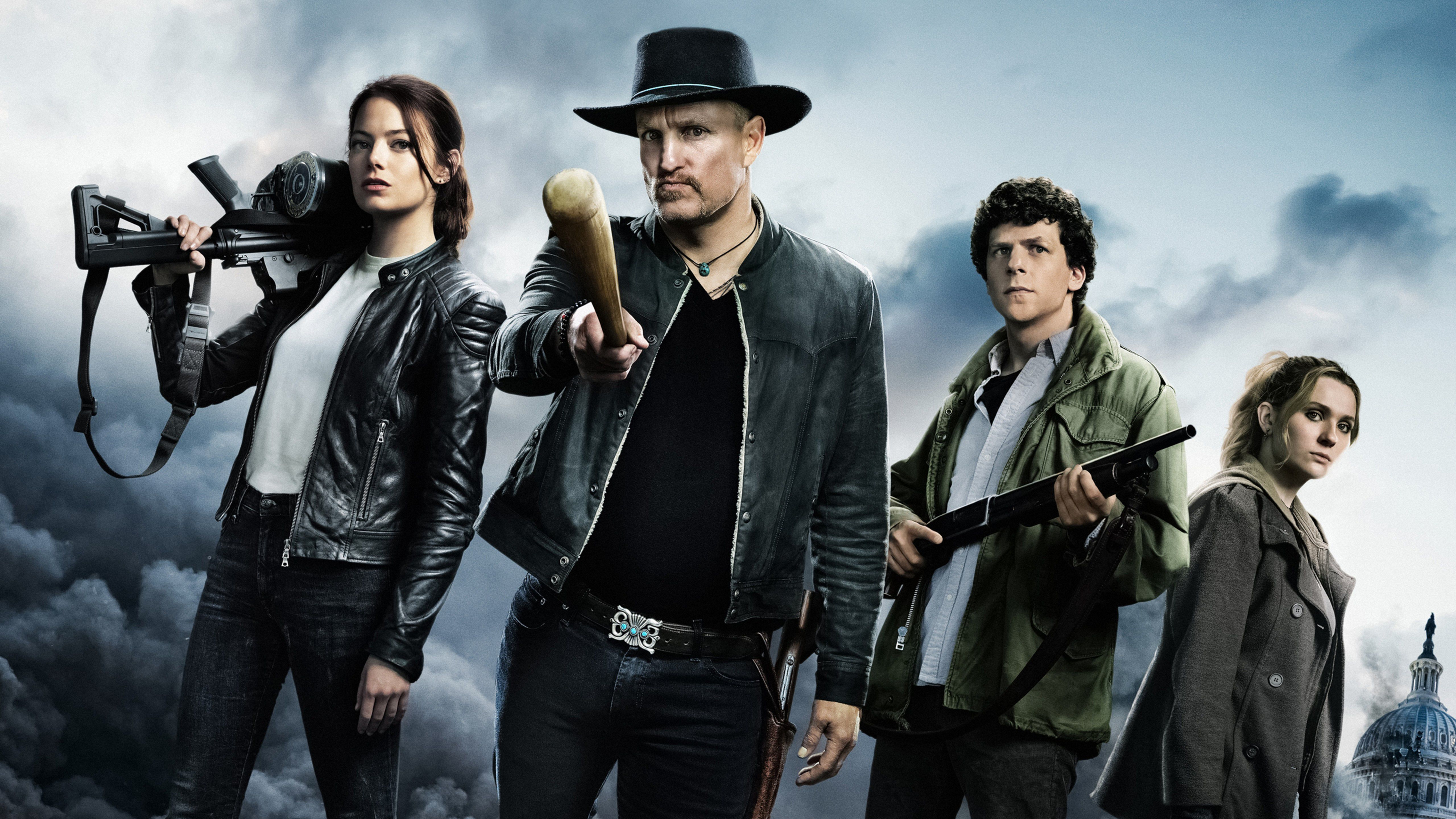 Zombieland 2 Woody Harrelson And Rosario Dawson Wallpapers