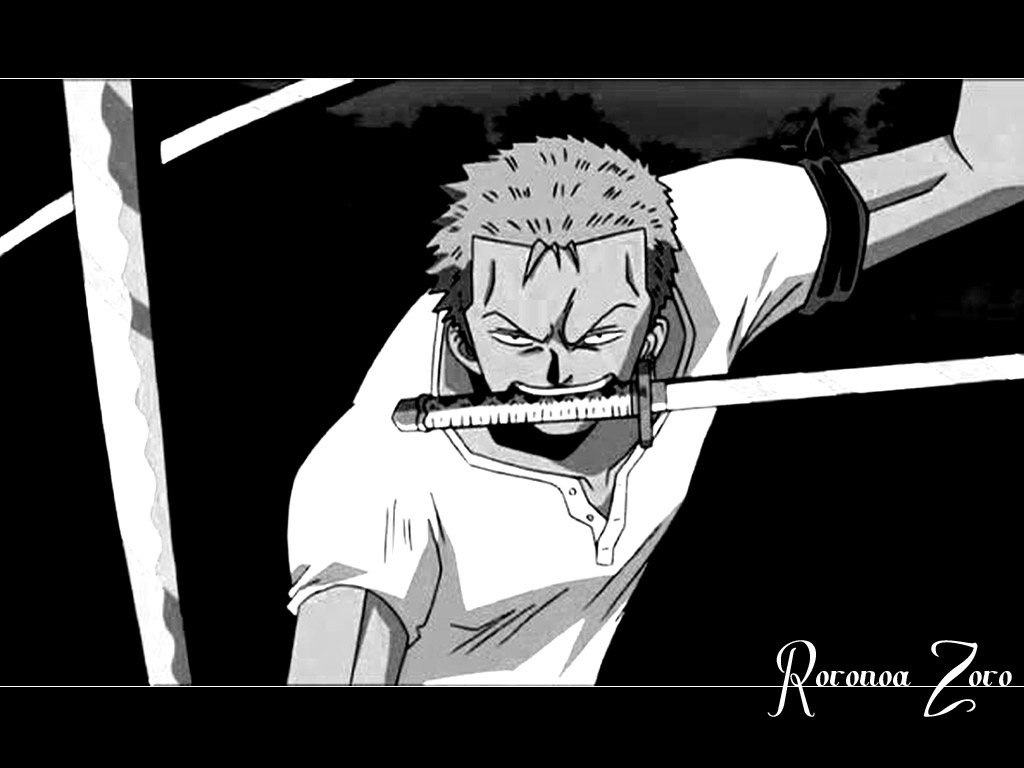 Zoro Black And White Wallpapers