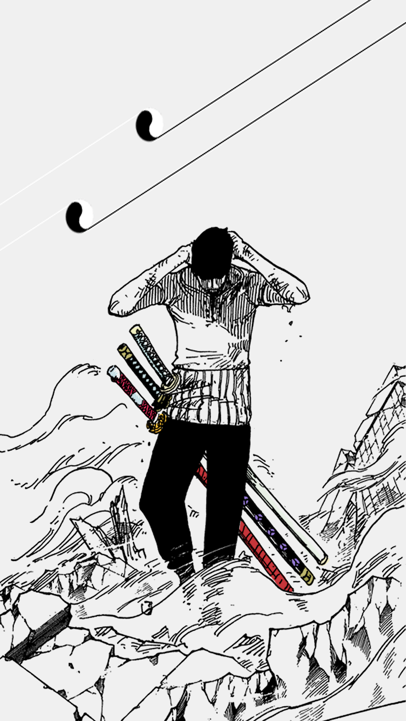 Zoro Black And White Wallpapers